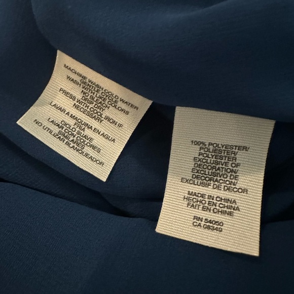 RACHEL Rachel Roy Navy Blue swing dress SZ M scoop back mini - Picture 7 of 7